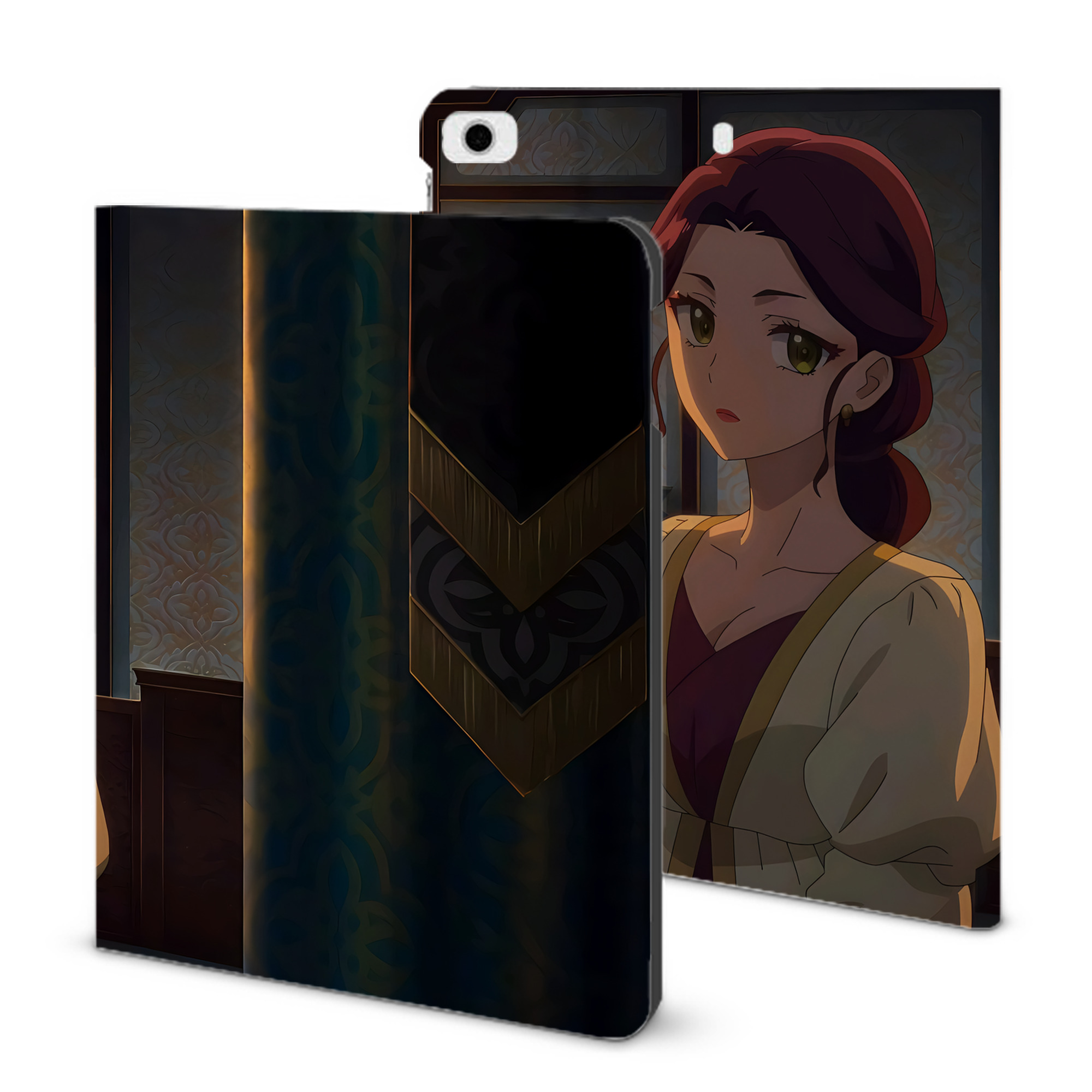 （画像用） 薬屋のひとりごと The Apothecary Diaries IPad ケース ブック型 PUレザー TPU 耐衝撃 軽量 薄型 ペン収納なし 全面保護 IPad 各モデル対応